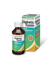 Diabetic Tussin Chest Congestion Relief, Liquid Cough Syrup, Safe for Diabetics, Sugar Free, 4 Fl Oz (Packaging may vary)