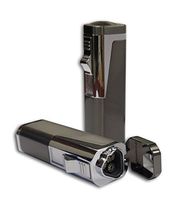 Prestige Import Group Typhoon Triple Flame Torch Lighter with Punch Cutter - Color: Gun Metal