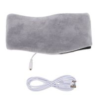 Portable USB Soft Heating Neck Pillow For Muscle Relax Helping Fall Asleep - Gray