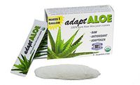 AdaptALOE 100% Pure Organic Aloe Vera Juice Crystals, Cold Processed Inner Leaf, 1 Gallon Guaranteed 10% Bio Active Polysaccharides