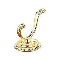 Alisy Hooks for Hanging, Zinc Alloy Coat Hat Bath Towel Closet Clothes Hanger Hooks, Transparent Reusable Seamless Adhesive Hooks (Gold)