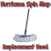 Hurricane Spin Mop Replacement Head With Bottom Pole