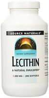 Source Naturals Lecithin 1200 mg, A Natural Emulsifier - 200 Softgels