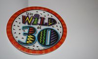 Party Plates for 30th Birthday-STILL WILD AT 30- 8-9 inch disposable plates