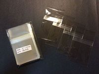 UNIQUEPACKING 500 Pcs 2 3/4 X 3 3/4 Clear Resealable Cello - Tape Strip on Body - Good for 2x3 Item, Business Card