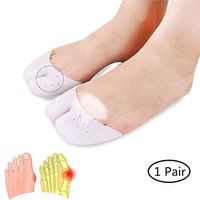 Gel Toe Separators and Metatarsal Pads for Women and Men for Relaxing Toes Yoga, Walking and Dancing, Instant Therapeutic Bunion Relief, Toe Alignment (Color : White)