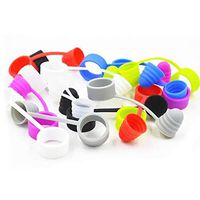 2 in 1 Antiskid Vape Bands Ring with Silicone Drip Tip Cover Dust Cap for 19-25 mm (20PCS) …