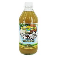 Coconut Vinegar w/Mother Certified Organic Dynamic Health 16 oz Liquid