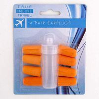Earplug Soft Foam 4Pairs with Carry Case 12 pcs Merchandising, Case of 48