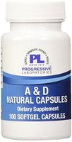 Progressive Labs A and D Natural Soft Gel, 100 Count