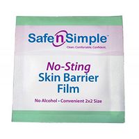 Safe N Simple Rrsns80744 Alcohol Free Skin Barrier Wipe, 2.4" X 2.4",Safe N Simple - Box 100