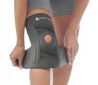 Mueller Comfort Plus Knee Stabilizer, Gray, Large/Extra Large | Stabilizing Knee Brace