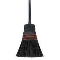 Boardwalk BWK916P Maid Broom, Plastic Bristles, Wood Handle, 54" Long (Case of 12)