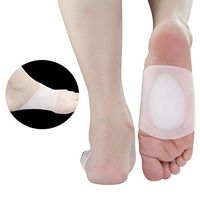 Arch Support Shoe Inserts Silicone Gel Sleeves for Flat Foot Plantar Fasciitis Pain Relief Shoe Pads (L(Women:7.5-13 // Men:5.5-11))