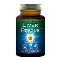 HealthForce SuperFoods Liver Rescue - 30 Count (Pack of 1) Vegan Capsules - All Natural Liver Detoxifier & Regenerator Supplement with Milk Thistle & Dandelion Root - Gluten Free - 15 Servings