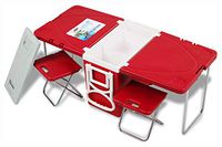 Riding Scooter, Height Adjustable Foldable Kids Scooter with 4 Light up Wheels, Red