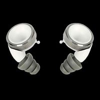 Knops (KNPOP) White (knops) Noise Cut Controller Volume Adjustable Ear Plug Knurling Ring