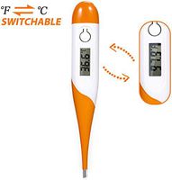 Digital Thermometer Medical, Oral Thermometer for Fever Rectal Armpit Thermometer for Adults and Baby Kids with Accurate Fast Reading (Orange)