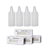 80 Pcs Disposable Probe Covers, Ear Thermometer Covers Lens Filters - Probe Covers Refill Caps for All Braun ThermoScan Models and Other Types of Digital Thermometers Disposable Covers