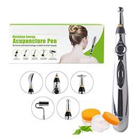 Acupuncture Pen Pain Relief,FOHYLOY Electric Meridian Energy Body Heal Massager Therapy Instrument (Pen)