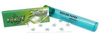 Juicy Jay's 1 1/4 Rolling Papers - Cool Jay Menthol Flavored - 24 Packs (Full Box) with RPD Doobtube