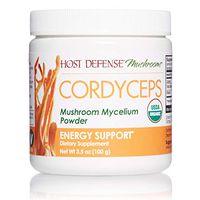 Host Defense, Cordyceps Mushroom Powder, Supports Energy, Stamina and Athletic Performance, Certified Organic Supplement, 3.5 oz (66 Servings)