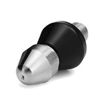 Adealink 3/8" Pressure Washer Drain Cleaning Jetter Pipe Dredge Nozzle 1 Front 6 Rear