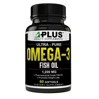 Premium Grade Fish Oil Omega 3 1200 MG High Purity, Burpless, Non-GMO - Softgels EPA-DHA Pharmaceutical Grade Fish Oil
