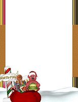 Christmas North Pole Stationery Printer Paper 26 Sheets