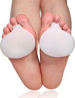 JIAHAO Ball of Foot Cushions, Metatarsal and Mortons Neuroma Pads, 2 Pairs of Forefoot Pads, Ball of Foot Pads, Instant Relief for Women and Men