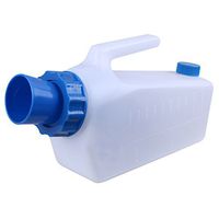 Spill-Proof Function of Bed Male Urinal，Maxium Volume:1000ml(White and Blue)
