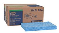Tork 192181A Foodservice Cloth, 1/4 Fold, 1-Ply, 13" Width x 21" Length, Blue/White (Case of 1 Box, 240 Cloths)