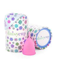 Menstrual Cup by DaisyCup - Reusable Soft Menstrual Cups Provide 12 Hour Leak Free Protection - Eco Friendly Alternative to Tampons & Pads - Includes 1 Small Sized Cup for Light to Normal Period Flow