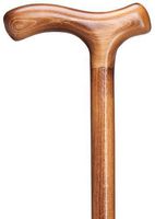 Walking Cane Men's Fritz-Handle Cane. Stylish Scorched Beechwood. Handsome Indeed!