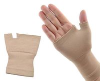 Wrist & Hand Compression Sleeve for Optimum Comfort for Arthritis, Carpal Tunnel, RSI & More (Beige, M)