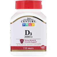 21st Century, Vitamin D3, 2000 IU, 110 Tablets