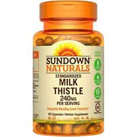Sundown Naturals Milk Thistle 240mg, 60 Capsules ea (Pack of 10)