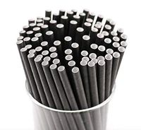 Footprint Paper Straws - Giant 7.75" (500ct) Black Unwrapped - Biodegradable, Premium Eco-Friendly Paper Straws in Bulk for Restaurants, Juices, Smoothies, Black, Model Number: FPS-08-197-U-999-IPK