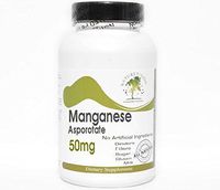 Manganese Asporotate 50mg ~ 200 Capsules - No Additives ~ Naturetition Supplements