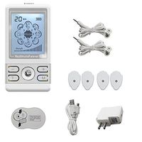 1st Edition BM8ML Silver 8 Modes Best Muscle Simulator tens EMS nmes Unit Machines Electric Electronic Pulse Massagers for Back Neck Shoulder Knee Legs Body Pain Management HealthmateForever