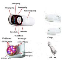 ATANG Cold Laser Red Light Therapy Device for Pain Relief, Joint and Muscle Pain Reliever, Infrared Light with 650nm and 808nm Therapeutic wavelength for Human and Animal Dogs