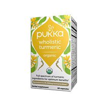 Pukka Herbs Wholistic Turmeric, Organic Herbal Supplements, Pack Of 60 Capsules