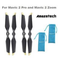 Amazetech OEM8743 - DJI Mavic 2 Pro Low-Noise Propellers 2 Pair Golden tip with Propeller Bag, Compatible with Mavic 2 pro and Mavic Zoom