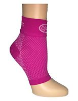 mmHg Compression Foot Sleeves for Men & Women (1 Pair) - Best Plantar Fasciitis Sleeve for Plantar Fasciitis Pain Relief, Heel Pain, Sports, Travel, and Everyday Use with Arch Support (Pink, Medium)