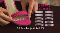 FOOT BUMPER Anti-Gravity Shoe Insert Multi Pack That Stop Your Foot from Slipping Forward by Secure Heels (10)