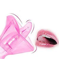 Cosamila Lips Licking Tongue Vibrate C-lit G Spotter Pump Toy Oral Tongue Simulator for Woment-Shirt