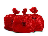 Oakridge Heavy Duty 10 Gallon Biohazard Waste Bags (Roll of 25) - Hospital Grade