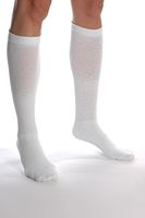 Absolute Support Coolmax Sports Compression Socks | 20-30mmHg (Small/White)