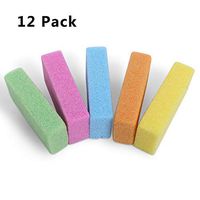 Pumice Stone,Natural Pumice Stone,Natural Pumice Lava Stone Pedicure Tool Household Cleaning Exfoliating Remove Dead Skin for Body Feet 12 Pack(Color Mixing)