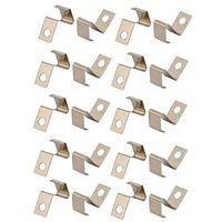 uxcell® 20Pcs Silver Tone Metal SMT Mounted AAA Battery Positive Negative Contact Plate